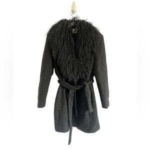 Vintage John Caruana Mongolian Lamb Penny Lane coat, size 10